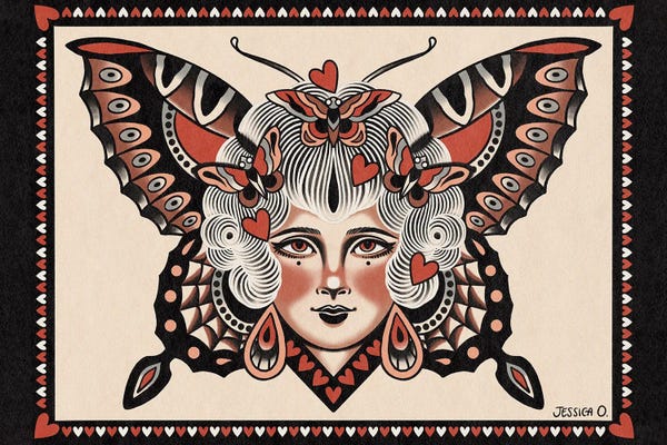 Moths: Queen Of My Heart II by Jessica O.