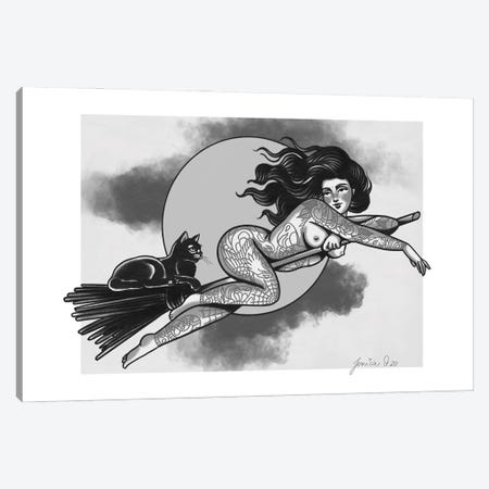 Witty Witch Canvas Print #JSX4} by Jessica O. Canvas Artwork