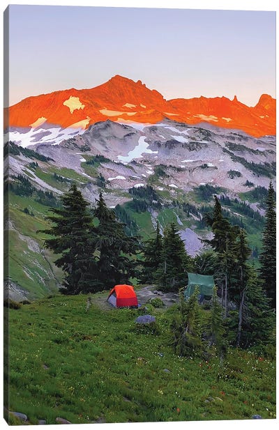 That Alpine Glow - Gifford Pinchot National Forest Canvas Art Print - Camping Art