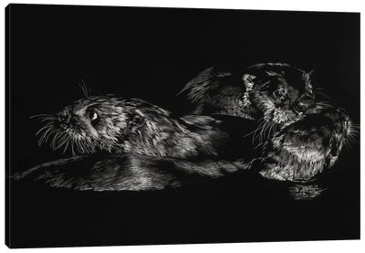 Fluid Dynamics Canvas Art Print - Otter Art