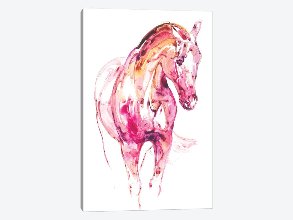 Garnet Horse III by Julie T. Chapman 1-piece Canvas Artwork