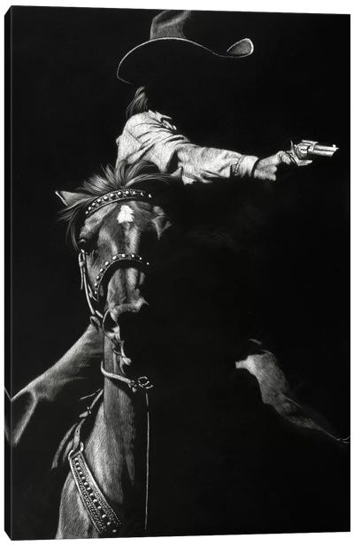 Getaway Vehicle I Canvas Art Print - Cowboy & Cowgirl Art