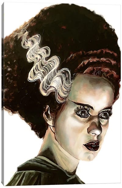 Bride Of Frankenstein Canvas Art Print - Bride of Frankenstein