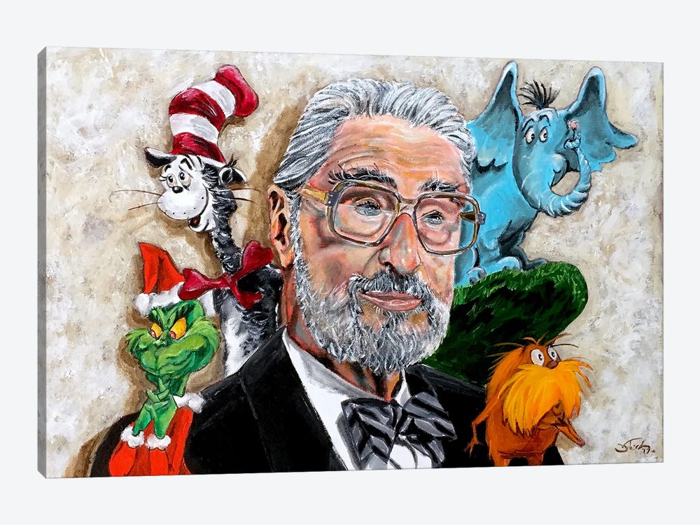 Dr. Seuss by Joel Tesch 1-piece Art Print