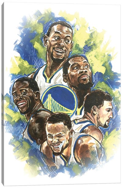 Golden State Warriors - Dynasty Canvas Art Print - Basketball Art