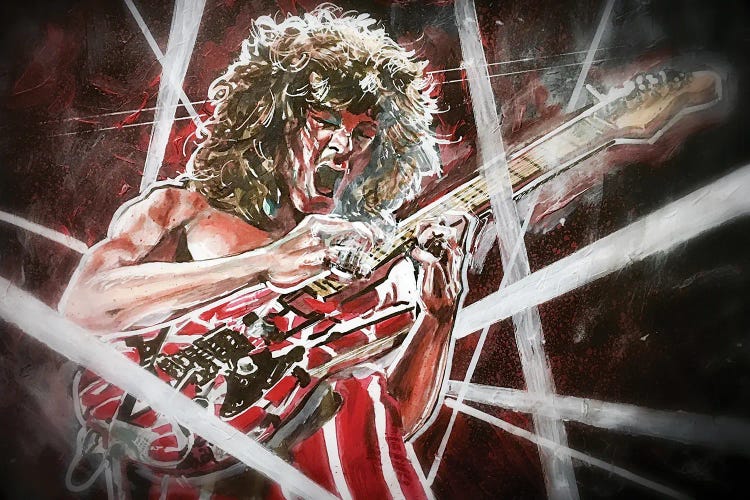 Eddie Van Halen by Joel Tesch wall art