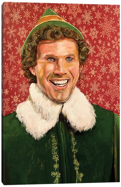 Elf Canvas Art Print - Large Christmas Art