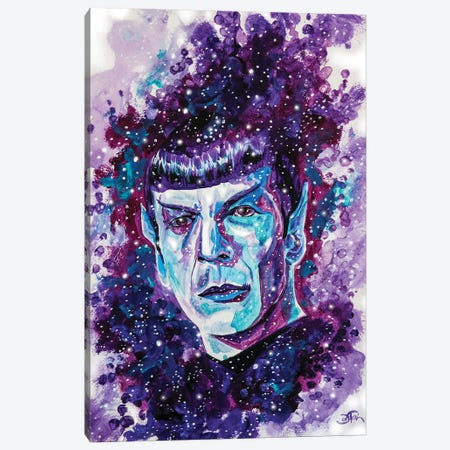Final Frontier - Spock Canvas Print #JTE25} by Joel Tesch Canvas Artwork