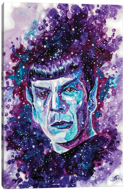 Final Frontier - Spock Canvas Art Print - Sci-Fi & Fantasy TV Show Art