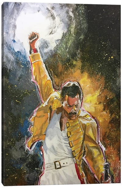 Freddie Mercury Canvas Art Print - Joel Tesch