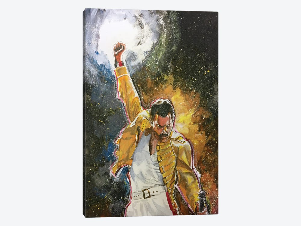 Freddie Mercury by Joel Tesch 1-piece Canvas Artwork