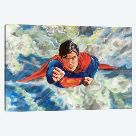 A Man Can Fly Canvas Print #JTE2} by Joel Tesch Canvas Wall Art