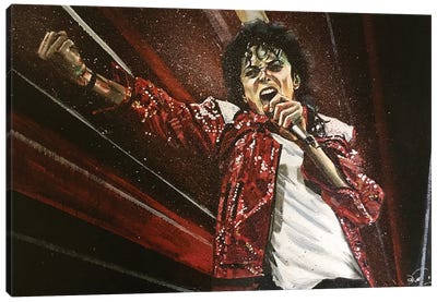 Michael Jackson Canvas Art Print - Joel Tesch