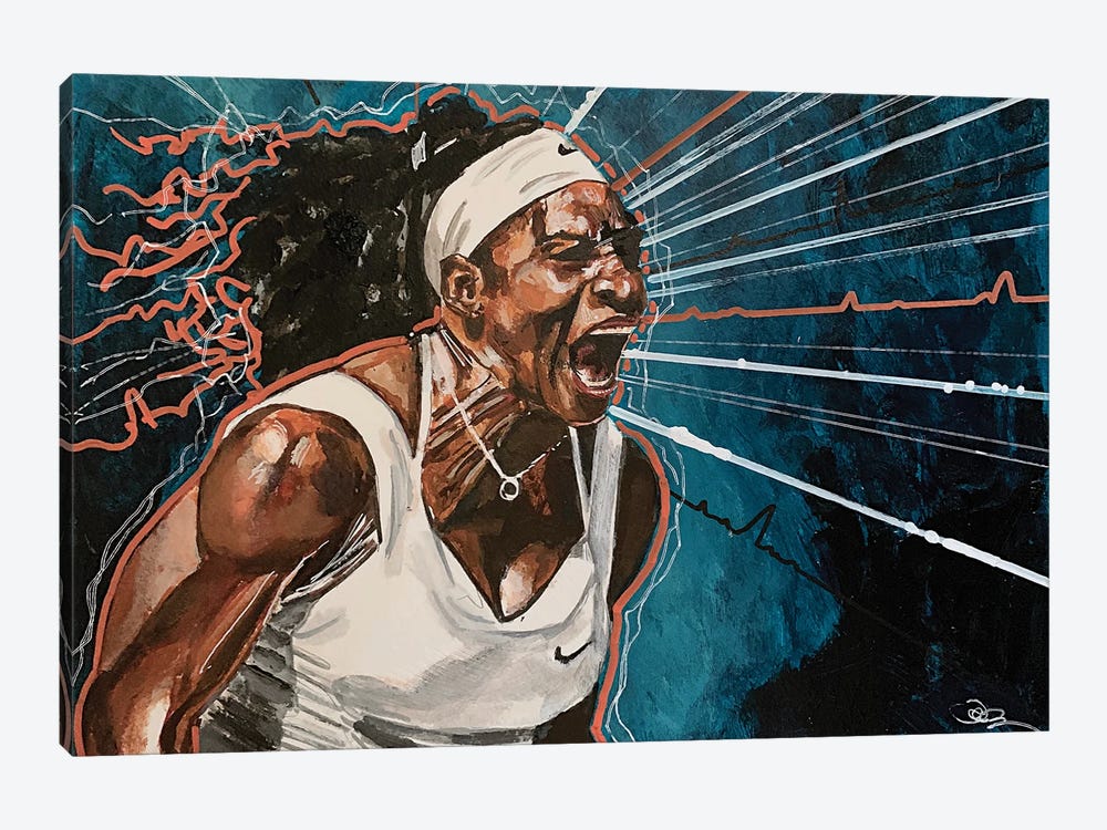 Serena Action by Joel Tesch 1-piece Canvas Wall Art