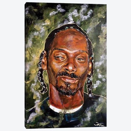 Snoop Dogg Canvas Print #JTE46} by Joel Tesch Canvas Art