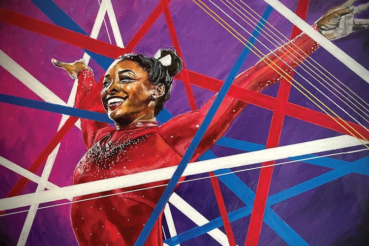 Simone Biles by Joel Tesch wall art