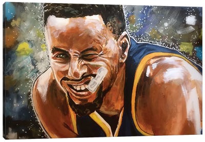 Steph Curry Canvas Art Print - Basketball Art