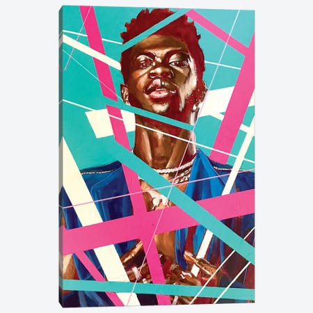 Lil Nas X - Spotlight Canvas Print #JTE64} by Joel Tesch Canvas Artwork