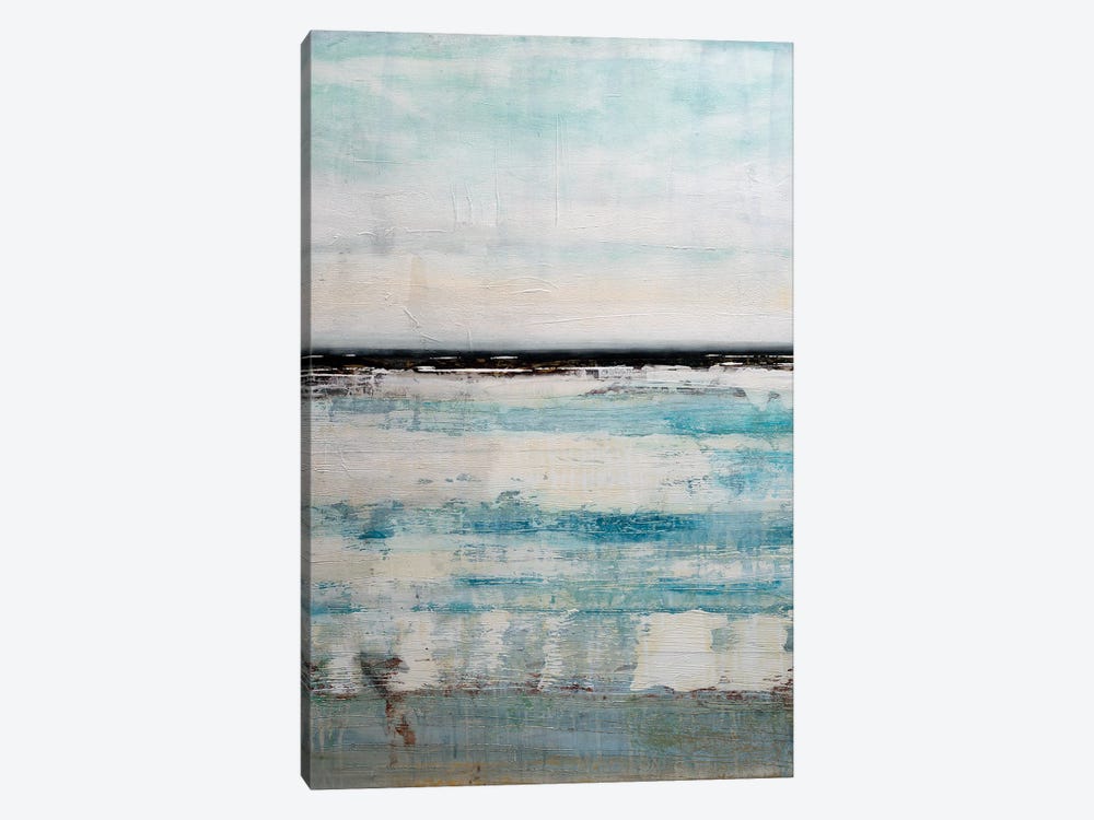 Moody Blue Seascape by Jenny Toft 1-piece Canvas Art Print