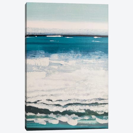 Ocean Wave Canvas Print #JTF54} by Jenny Toft Canvas Artwork