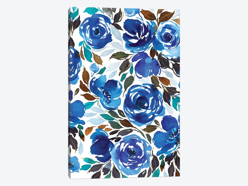 Watercolor Flowers by Joy Ting 1-piece Canvas Art Print