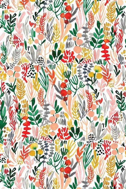 Peachy Florals VI by Joy Ting wall art