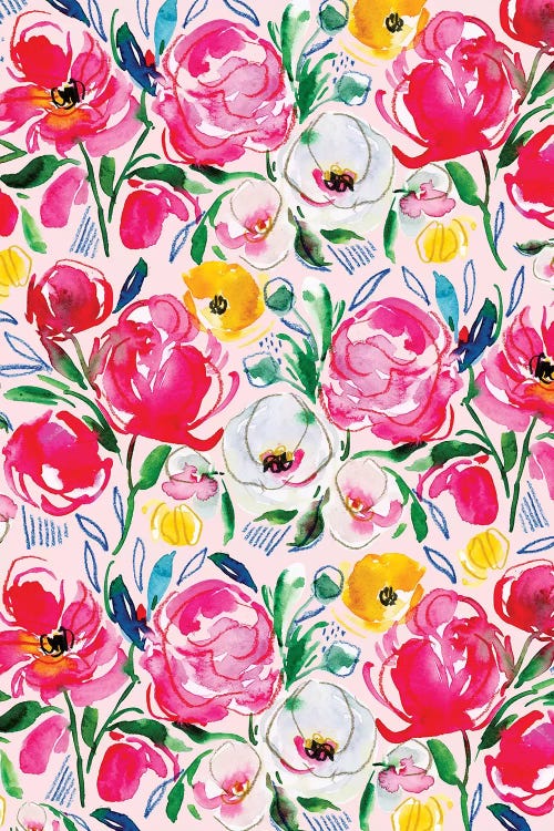 Floral Fun II by Joy Ting wall art