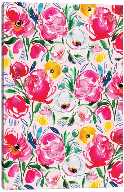 Floral Fun II Canvas Art Print - Joy Ting