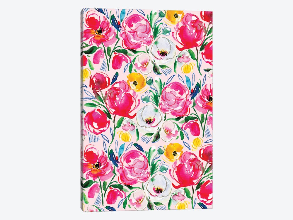 Floral Fun II by Joy Ting 1-piece Canvas Print