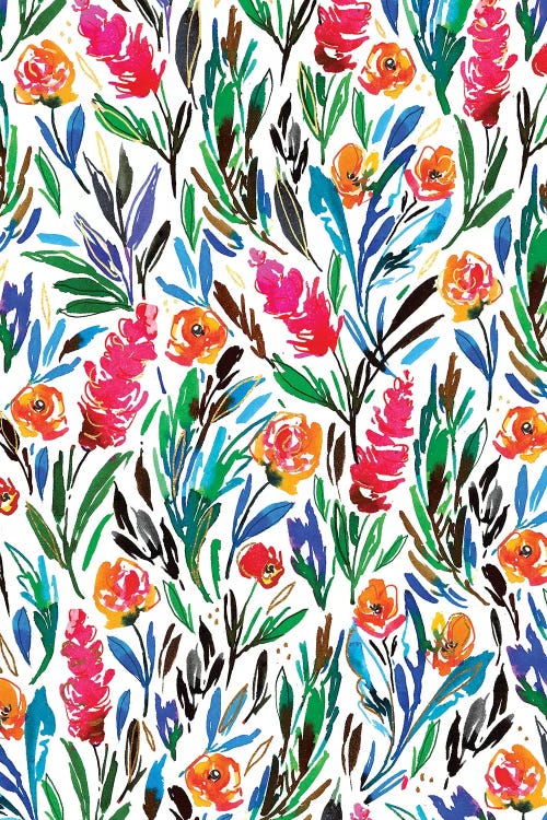 Floral Fun III by Joy Ting wall art