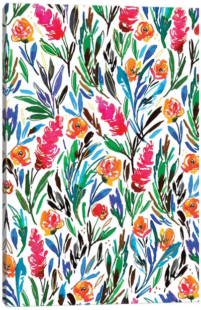 Floral Fun III Canvas Art Print - Joy Ting