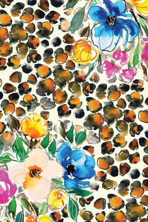 Floral Animal Print by Joy Ting wall art