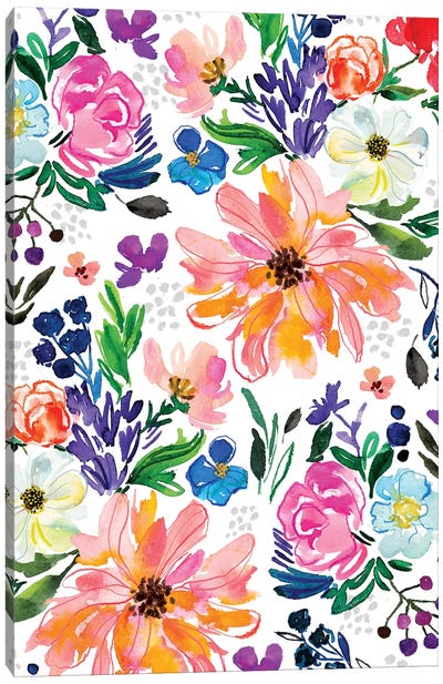 Blooms I Canvas Art Print - Large Floral & Botanical Art