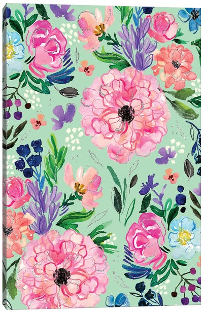 Blooms III Canvas Art Print - Joy Ting