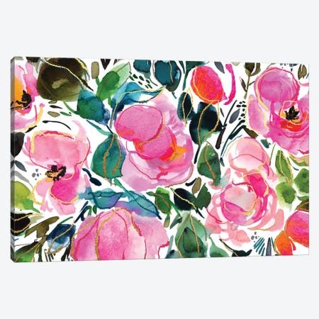 Blooms VII Canvas Print #JTG38} by Joy Ting Canvas Art