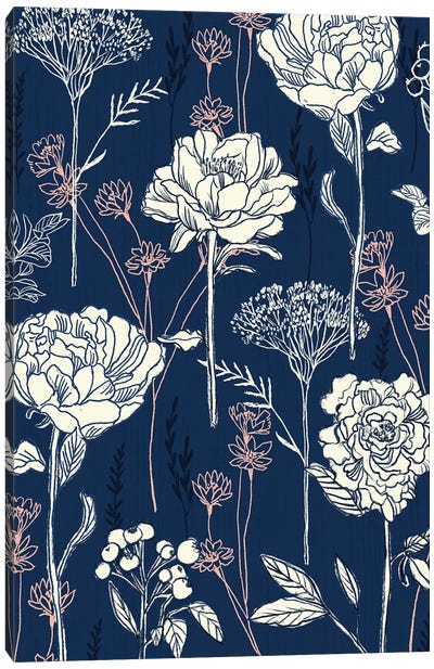 Wild Blooms III Canvas Art Print - Joy Ting