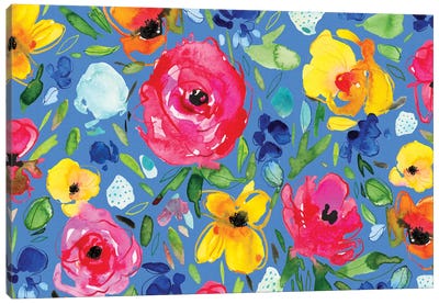 Floral Party I Canvas Art Print