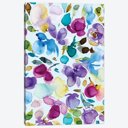 Floral Party III Canvas Print #JTG58} by Joy Ting Canvas Artwork