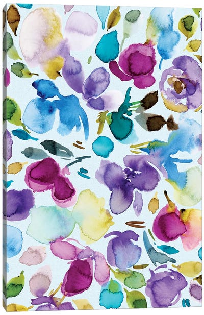 Floral Party III Canvas Art Print - Joy Ting