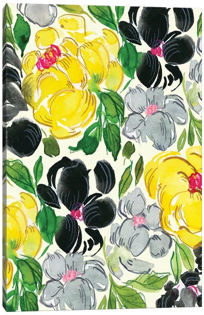 Fancy Florals I Canvas Art Print - Joy Ting