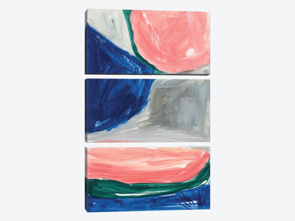 Painterly Color Block I by Joy Ting 3-piece Canvas Print