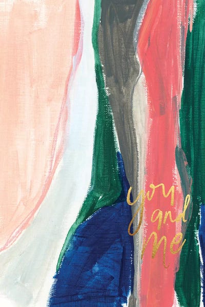 Painterly Color Block III by Joy Ting framed canvas print