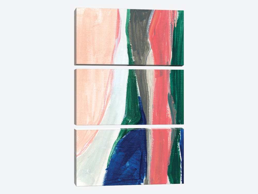 Painterly Color Block IV by Joy Ting 3-piece Canvas Print