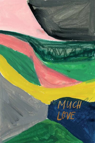 Painterly Color Block IX by Joy Ting framed canvas print