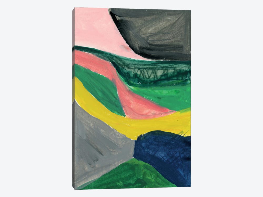 Painterly Color Block X by Joy Ting 1-piece Canvas Print