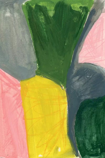 Painterly Color Block XII by Joy Ting framed canvas print