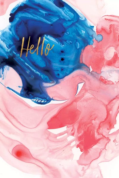 Painterly Sentiments III by Joy Ting framed canvas print