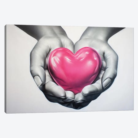 Heart In Hands Canvas Print #JTH14} by Jody Thomas Canvas Wall Art
