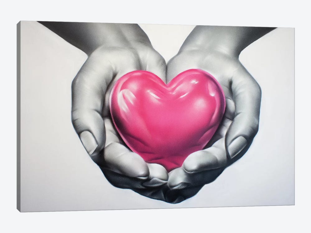Heart In Hands by Jody Thomas 1-piece Canvas Print