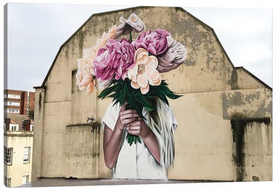 The Florist Canvas Art Print - Street Art & Graffiti
